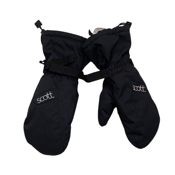Scott Black Warm Women’s Mittens Gloves Mountain Ski Size Medium 7.5